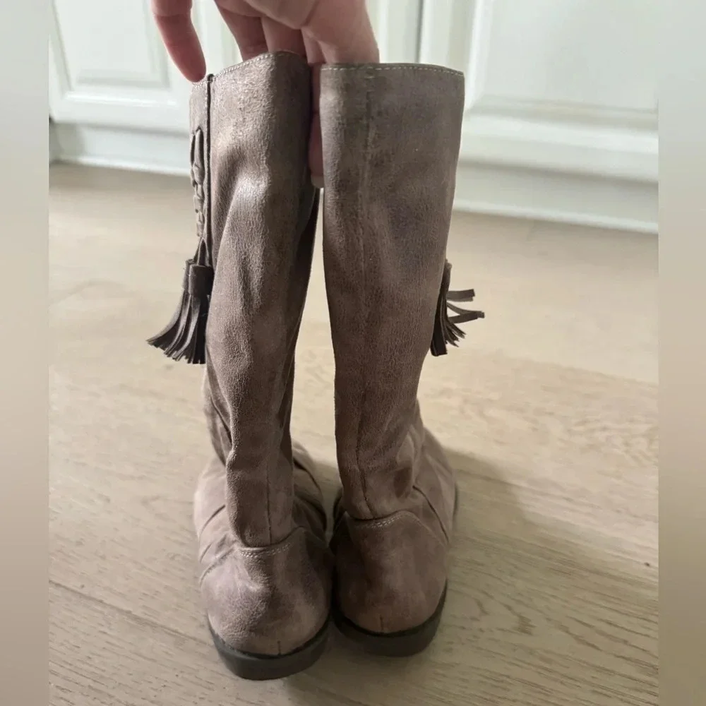 Harper Canyon girls tall brown boots size 12